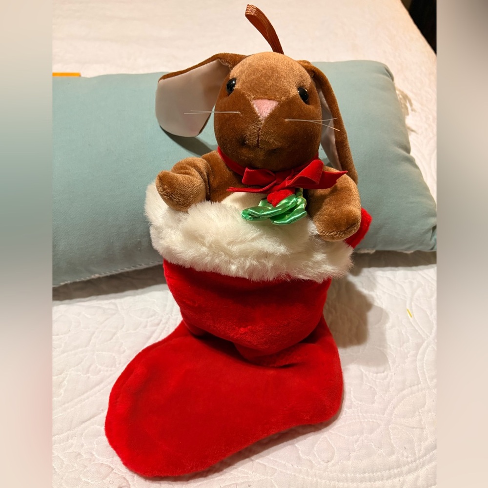 Vintage 1985 Velveteen Rabbit Stocking